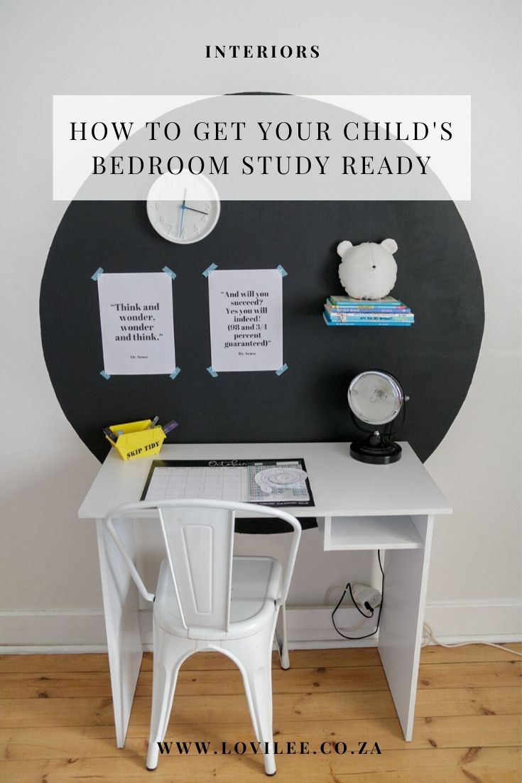 How to get your child's bedroom study ready & styling at the same time