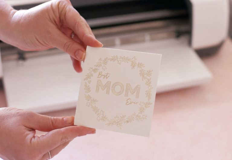 Making a Cricut Foil Transfer Mother's day card