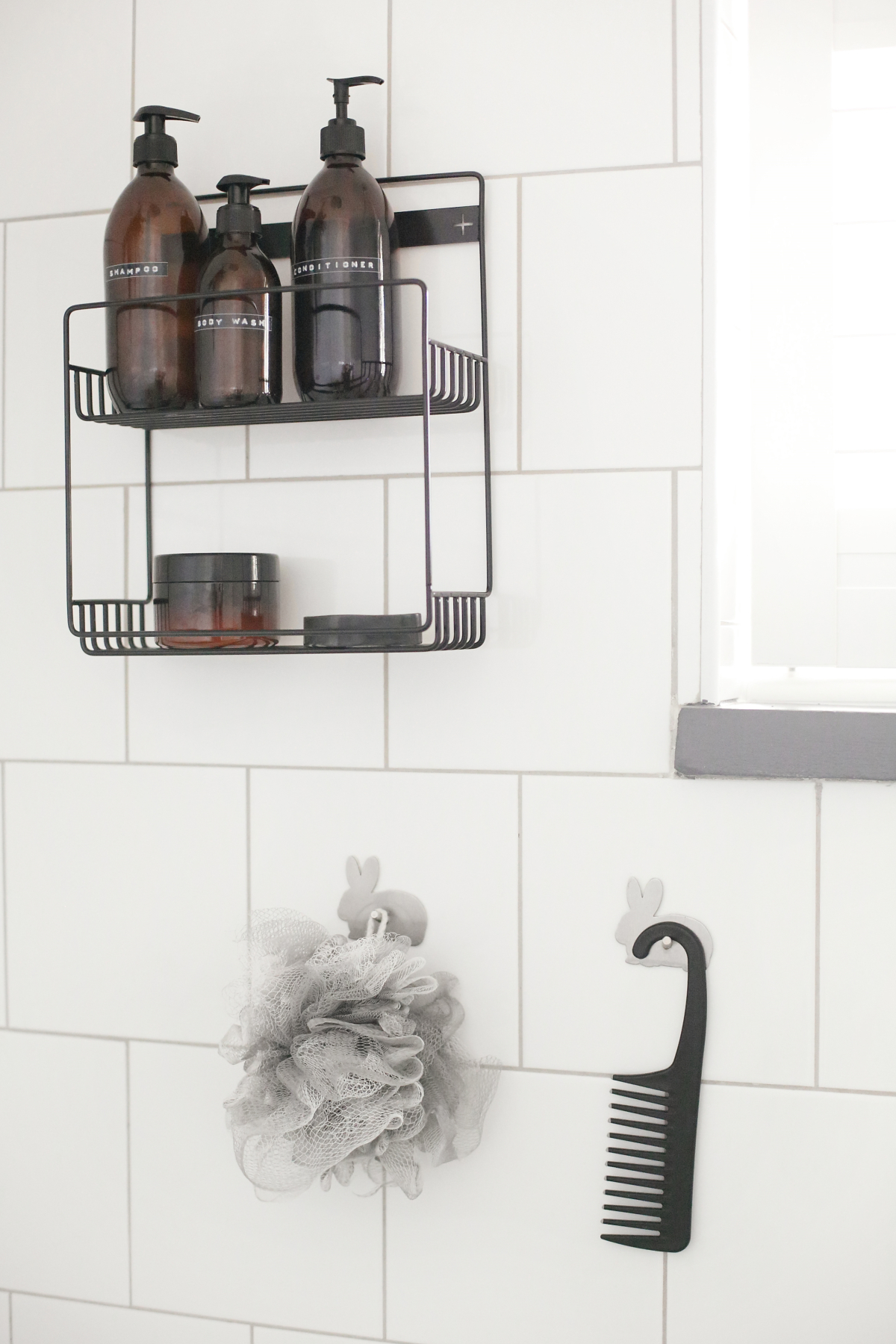 Beautiful security shutter bathroom installation by Taylor Blinds & Shutters