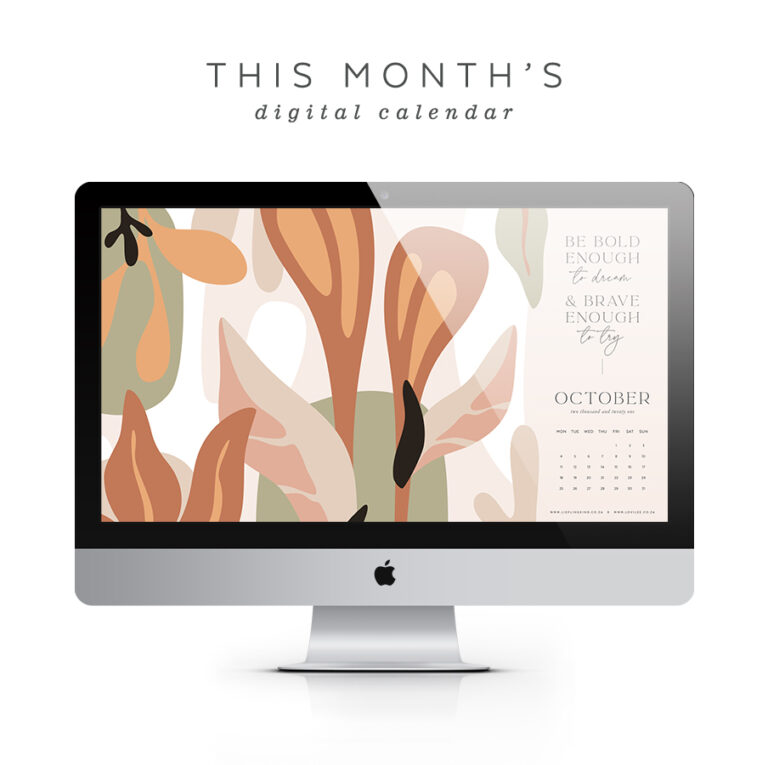 Free Desktop calendar download October 2021