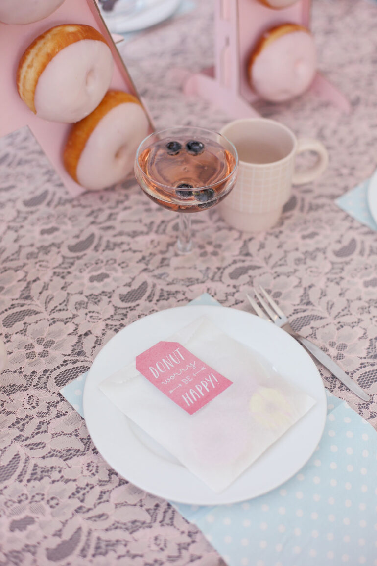 Doughnut Party tablescape