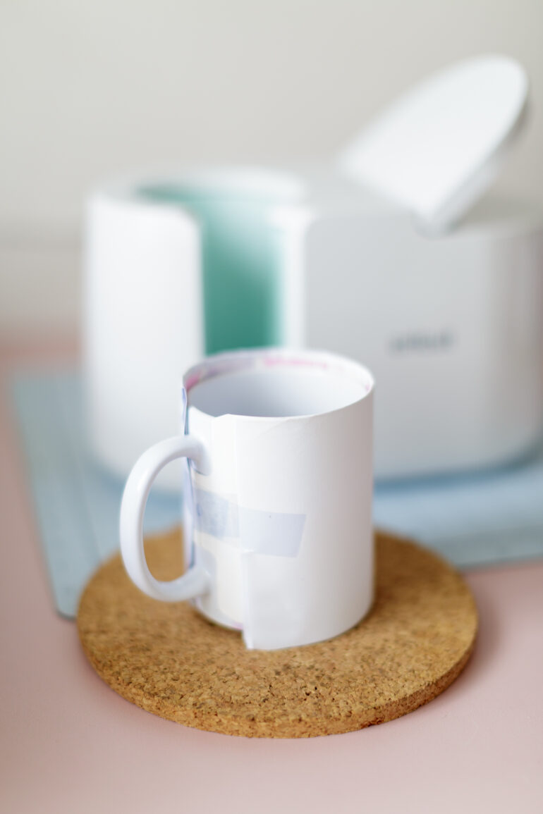 Cricut Mug Press DIY watercolour mugs