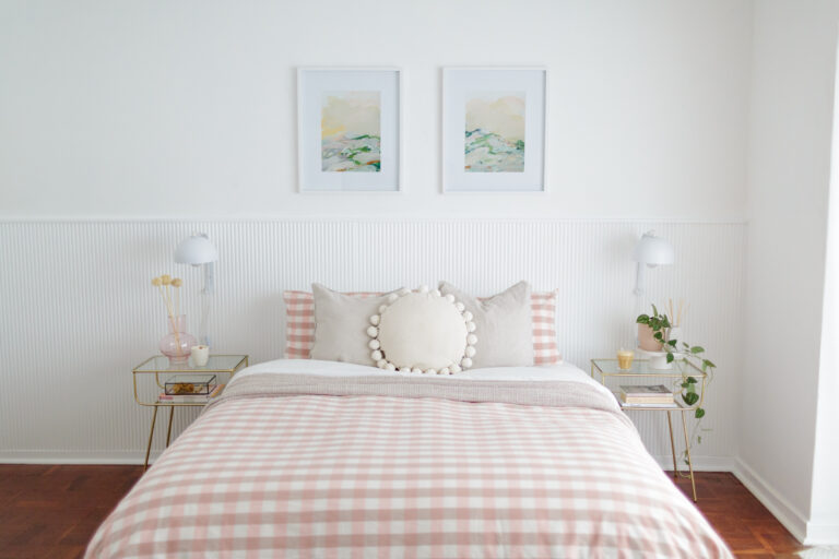 Light and airy guest room makeover