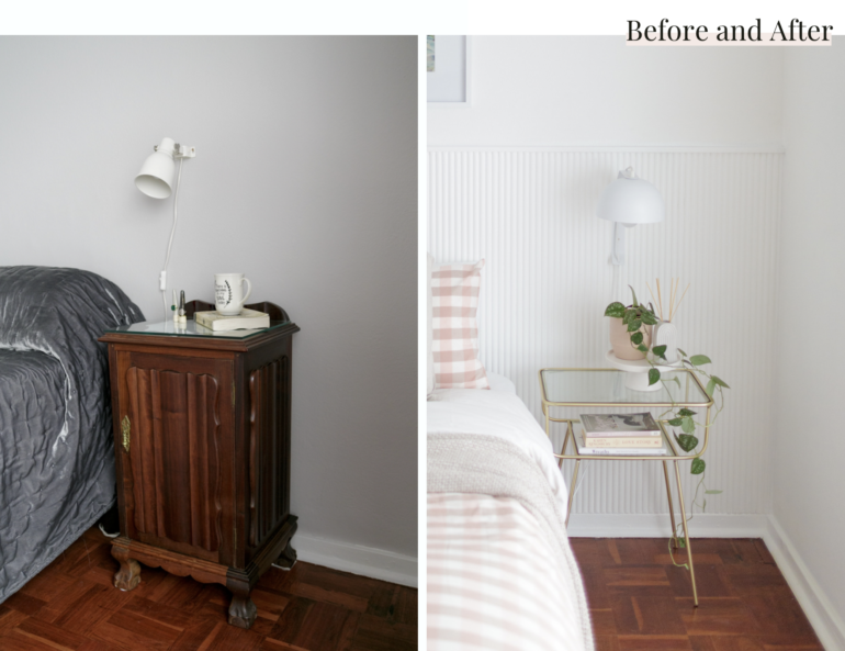 Before and after bedroom renovation by Delta Construction