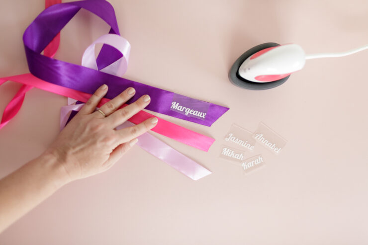 How to personalise Satin Ribbon with HTV and the Cricut EasyPress Mini