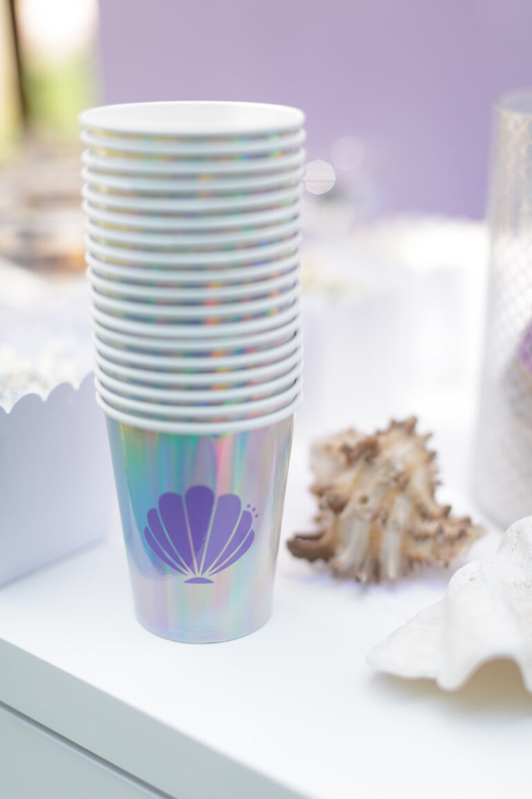 Welcome drinks at a mermaid Party