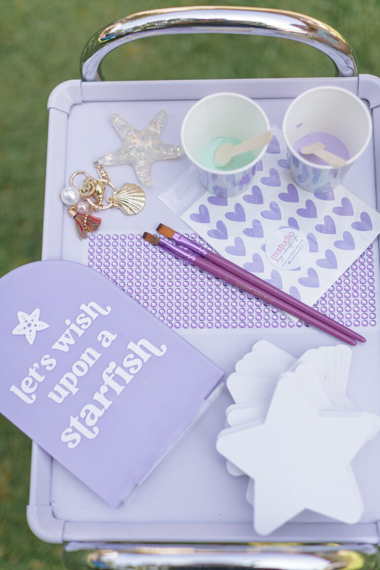 A Starfish Craft for Each Guest - Mermaid Party ideas for a 7 year old