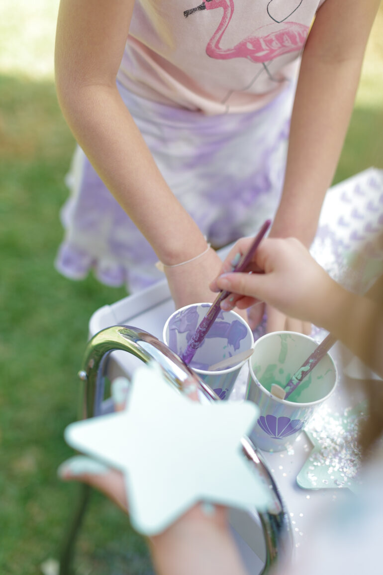 A Starfish Craft for Each Guest - Mermaid Party ideas for a 7 year old