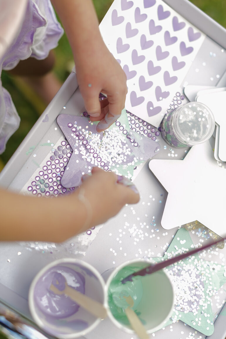A Starfish Craft for Each Guest - Mermaid Party ideas for a 7 year old